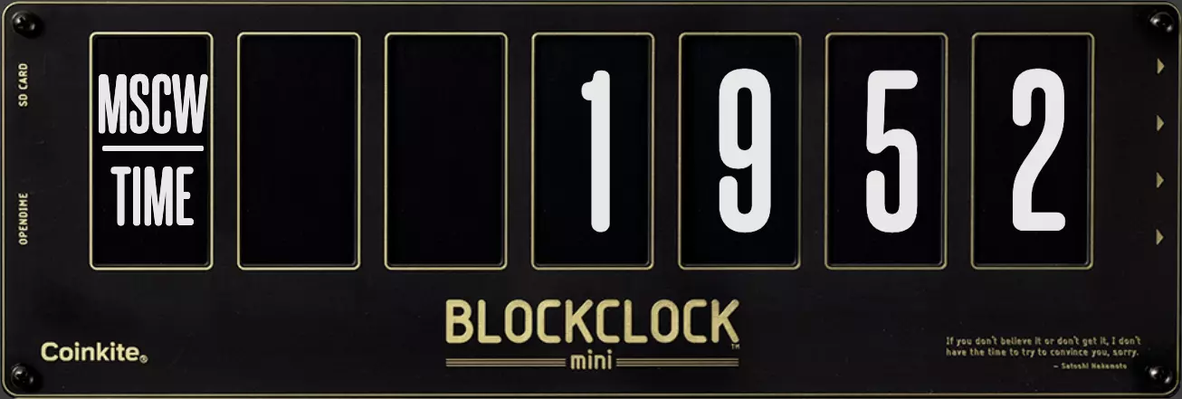 BLOCKCLOCK™ with no frame widget example