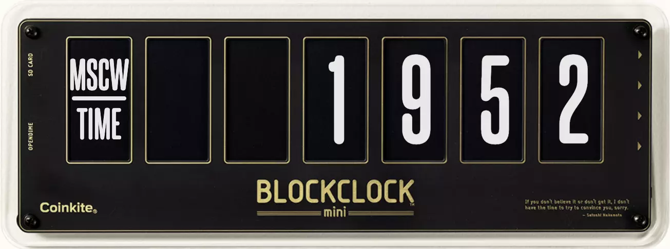 BLOCKCLOCK™ with frame widget example